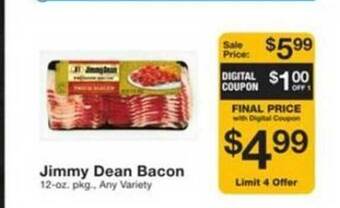 Fairway Store Market Jimmy dean bacon offer