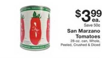 Fairway Store Market San marzano tomatoes offer