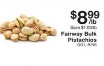 Fairway Store Market Fairway bulk pistachios offer