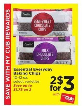 Essential everyday baking chips