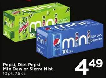 Cub Foods Pepsi, diet pepsi, mtn dew or sierra mist offer