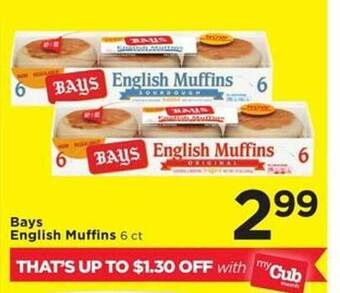Cub Foods Bays english muffins offer