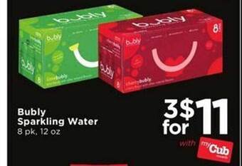 Cub Foods Bubly sparkling water offer