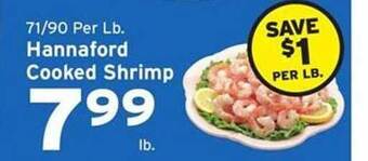 Hannaford Hannaford cooked shrimp offer