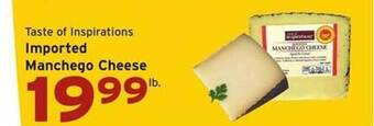 Hannaford Taste of inspirations imported manchego cheese offer