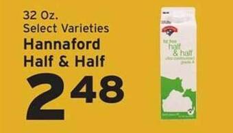 Hannaford Hannaford half & half offer