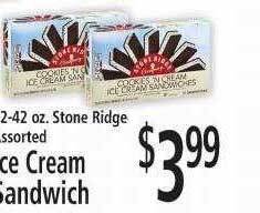 FoodFair Stone ridge ice cream sandwich offer
