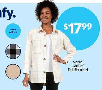 Aldi Serra Ladies' Fall Shacket offer