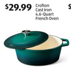 Aldi Crofton Cast Iron 4.6-Quart French Oven offer