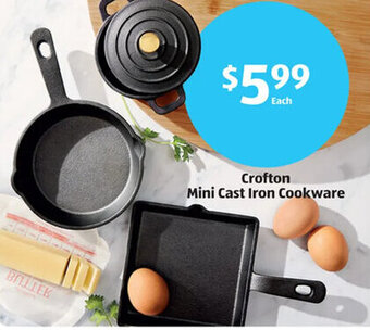 Aldi Crofton Mini Cast Iron Cookware offer