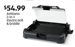Aldi Ambiano 2-in-1 Electric Grill & Griddle offer