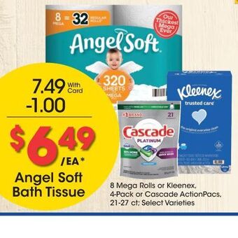 Kroger Angel soft bath tissue offer