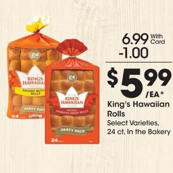 Kroger King's hawaiian rolls offer