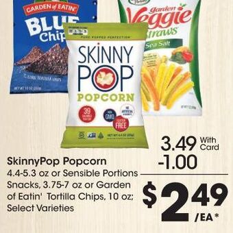 Kroger Skinnypop popcorn offer