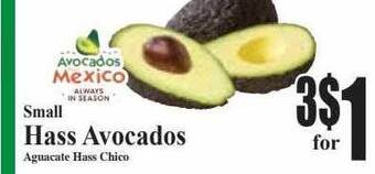 Baja Ranch Small hass avocados offer