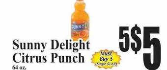 Baja Ranch Sunny delight citrus punch offer