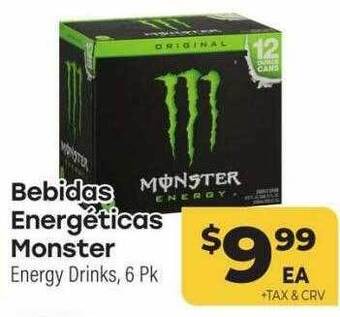 Cardenas Bebidas energéticas monster offer