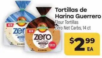 Cardenas Tortillas de harina guerrero flour tortillas zero net carbs offer