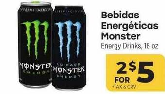 Bebidas energéticas monster