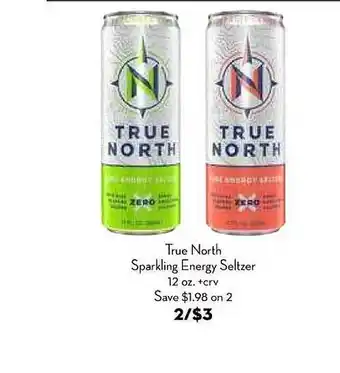 True north sparkling energy seltzer