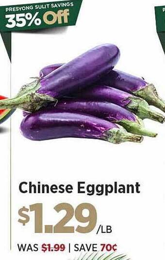 Island Pacific Market Chinese eggplant offer