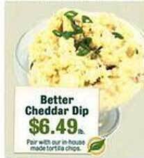 Robert Fresh Market Better cheddar dip offer