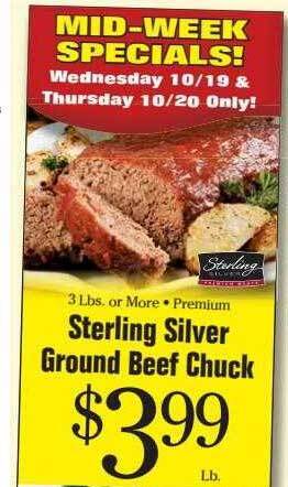 Morton Williams Sterling silver ground beef chuck offer