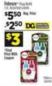 Dollar General Febreze offer