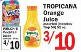 Food Bazaar Tropicana Orange Juice 52 oz offer
