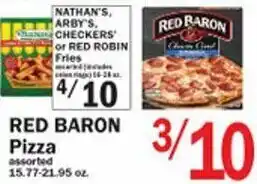 Food Bazaar Red Baron Pizza offer