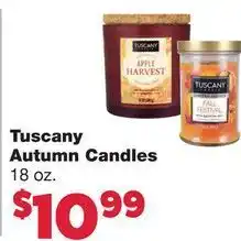 Tuscany autumn candles