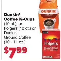 Dunkin' coffee k-cups