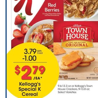 Kroger Kellogg's special k cereal offer