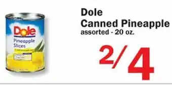 Dole Canned Pineapple 20 oz