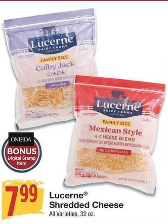 Amigos United Lucerne shredded cheese offer