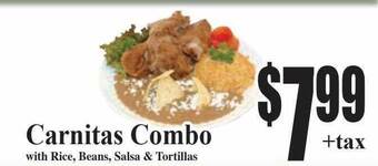 Baja Ranch Carnitas combo offer