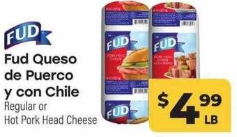 Cardenas Fud queso de puerco y con chile offer