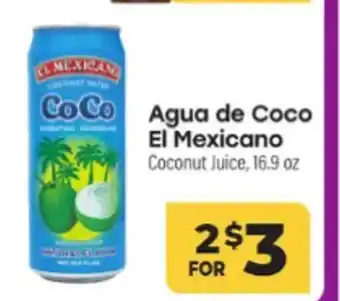 Los Altos Ranch Market Agua de coco el mexicano offer
