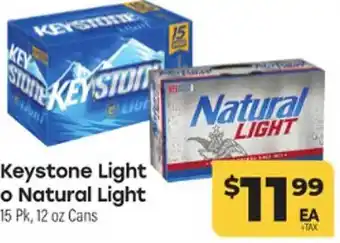 Los Altos Ranch Market Keystone light or natural light offer