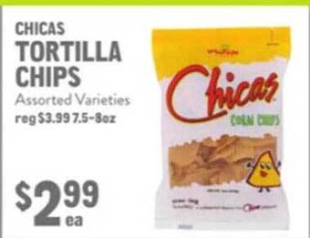 New Seasons Market Chicas tortilla chips offer