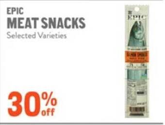 New Seasons Market Epic meat snacks offer