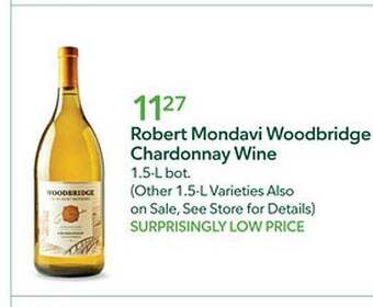 Publix Robert mondavi woodbridge chardonnay wine offer