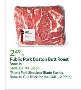 Publix Publix pork boston butt roast offer