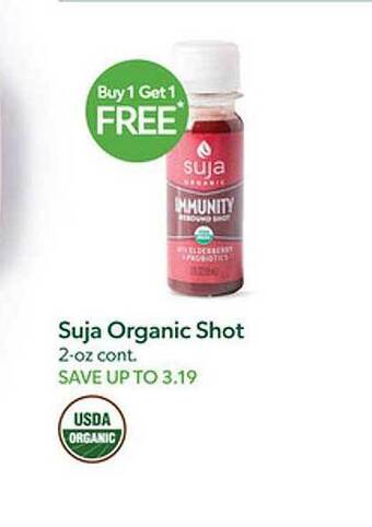 Publix Suja organic shot offer