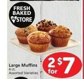 Vons Large muffins offer