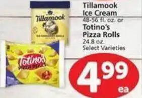 Vons Tillamook ice cream totino's pizza rolls offer