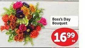 Vons Boss's day bouquet offer