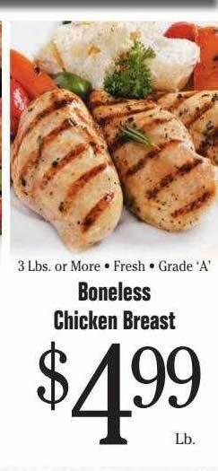 Morton Williams Boneless chicken breast offer