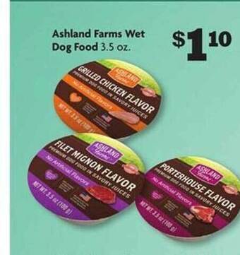 Family Dollar Ashland farms wet dog food offer