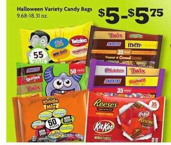 Family Dollar Halloween variety candy bags offer